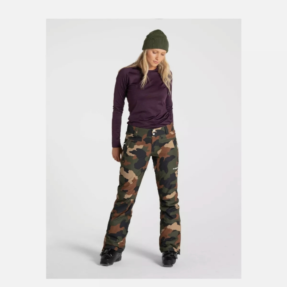 Women's Camo Snow Pants - Olive/Forest Camo